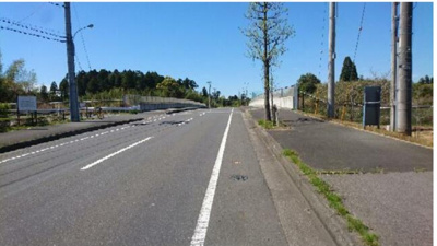 【その他】 | 千葉東テクノパーク　売工場店舗 | 前面道路（西向き）