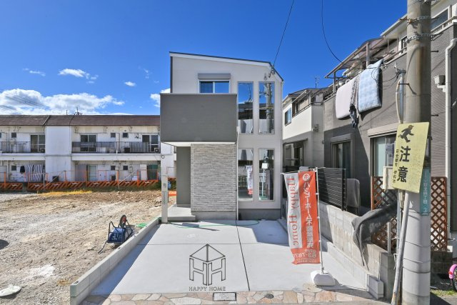 伊丹市中野北4丁目全6区画｜桜台小｜自由設計分譲地が南東角地に誕生!の外観|現地外観正面写真です。