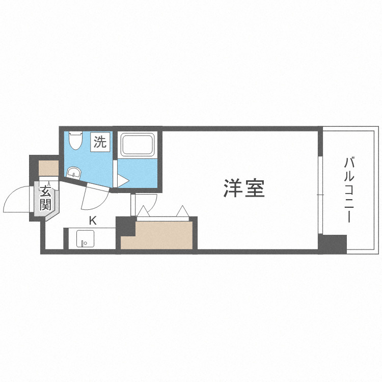 AFFLUENCE難波の間取り