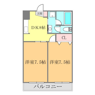 【間取り】 | 第２八束ハイツ