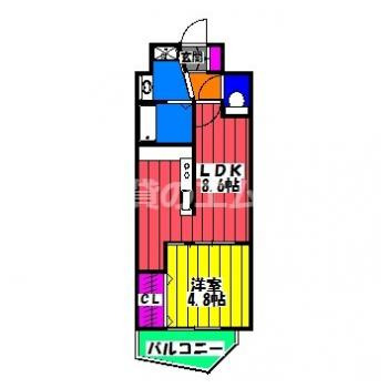 【間取り】 | エスペランサ大橋Ⅱ | エスペランサ大橋Ⅱの間取り