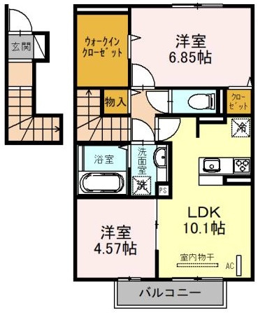パークハイム七番館の間取り