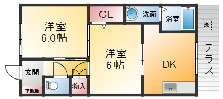 【間取り】 | 西宮グリーンハイツ1
