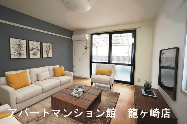 ヘイワハイツの居間・リビング|CGで家具等を配置したものです。実際に家具等は含まれません。