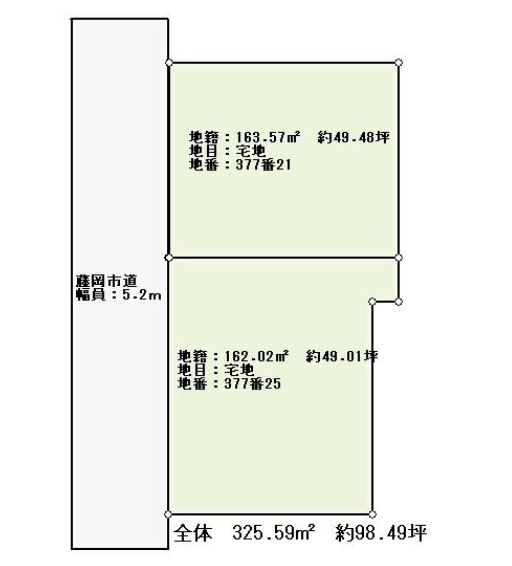 藤岡市上戸塚　中古800の区画図