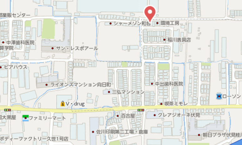 京都市伏見区久我石原町　建築条件なし土地の地図