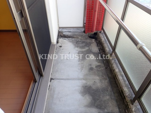 ルクレール中崎のバルコニー|陽当たり良好なバルコニーです