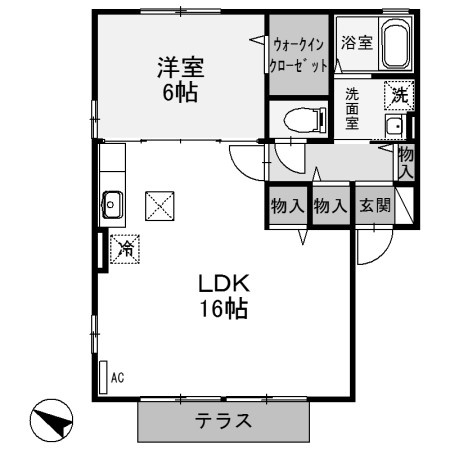 【間取り】 | ドエル福島C