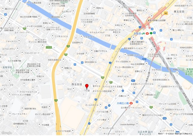 第五花田ビルの地図