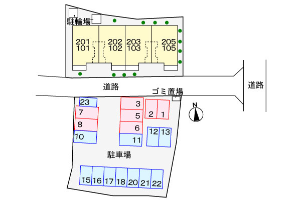 ブリーゼ・Mの区画図
