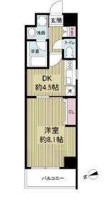 ソルレヴェンテ梅田の間取り
