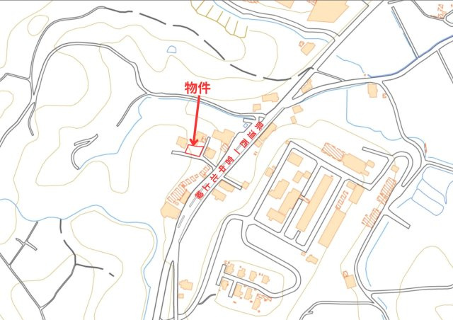 津山市宮部下　売土地97.7坪の地図