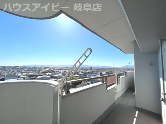 【バルコニー】 | テラスノバ穂積只越！9階部分！角部屋！日当り・眺望良好です♪管理費・修繕積立金合計11400円！ | テラスノバ穂積只越！9階部分！角部屋！日当り・眺望良好です♪管理費・修繕積立金合計11400円！敷地内駐車場5000円！