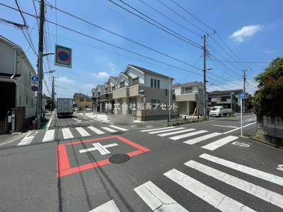【前面道路含む現地写真】 | 葛飾区西水元３丁目　新築分譲住宅　全７棟