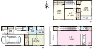 【間取り】 | 田井中3丁目　新築戸建