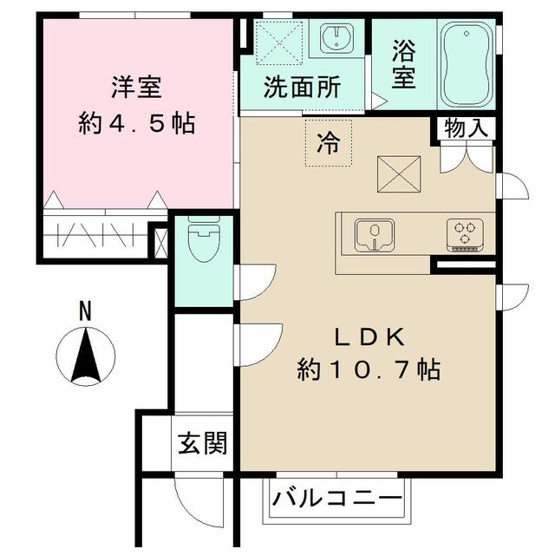 【間取り】 | チェリーコートⅡ