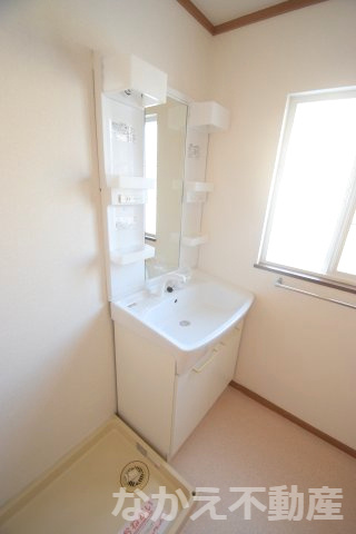 【洗面所】 | スペースが確保できる洗面所です