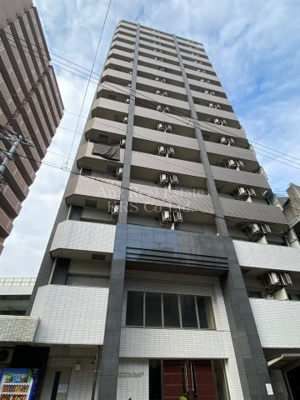 【外観】 | クリスタルグランツ大阪センターＳｔ． | ダークグレーとアイボリーのタイル張りがスタイリッシュ☆