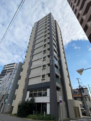 【外観】 | クリスタルグランツ大阪センターＳｔ． | ダークグレーとアイボリーのタイル張りがスタイリッシュ☆