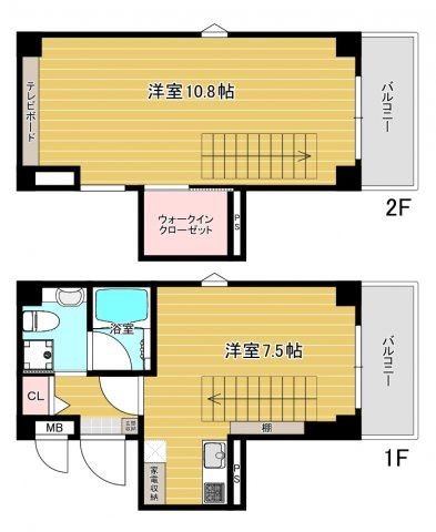 イーストアベニューの間取り