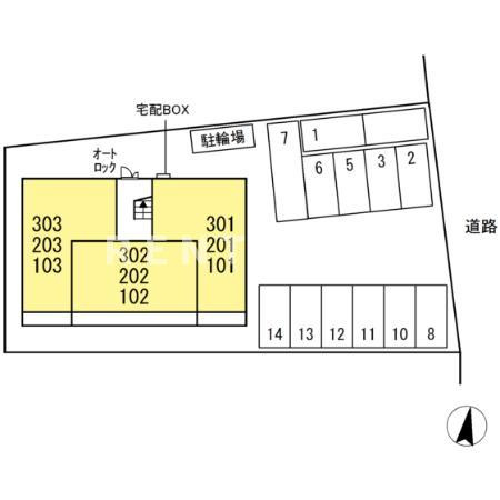 Ｄ－ｒｏｏｍ 森本のエントランス