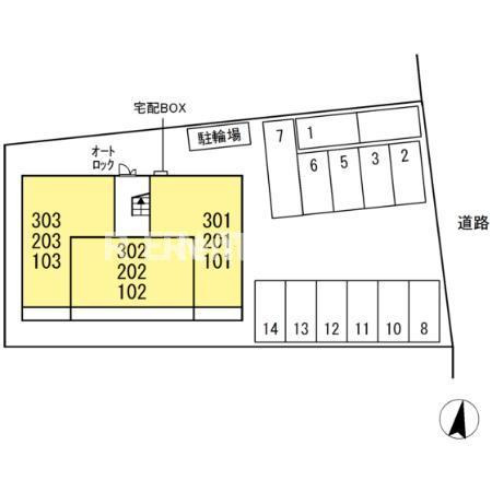 Ｄ－ｒｏｏｍ 森本のエントランス