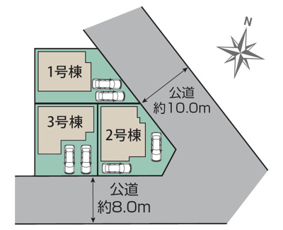 【外観】 | 守山区元郷1丁目 全3棟 2号棟＜仲介手数料無料＞大森小・大森中　新築一戸建て