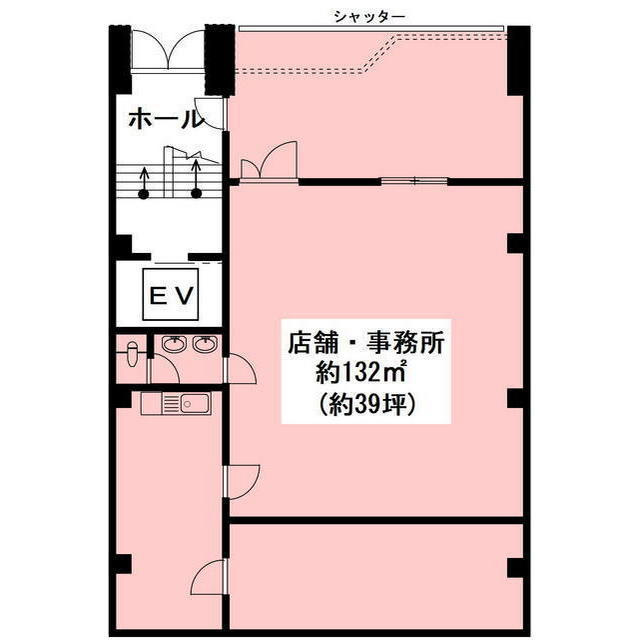 岐阜市徹明通４丁目の店舗事務所の間取り