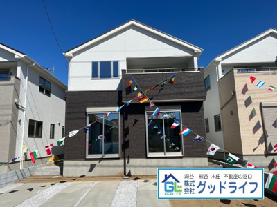 【外観】 | FiT深谷市上柴町31期　新築住宅　4号棟 | モダンで重厚感のある落ち着いた雰囲気の外観です。