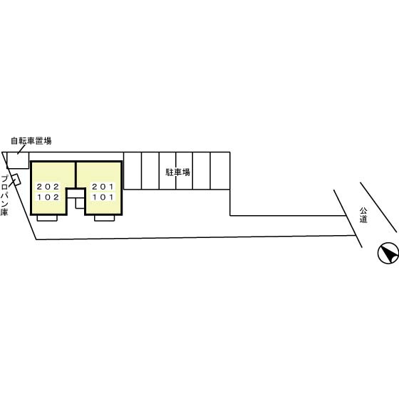 シャンテあき　　刈谷市近郊の賃貸はクラスホームの区画図