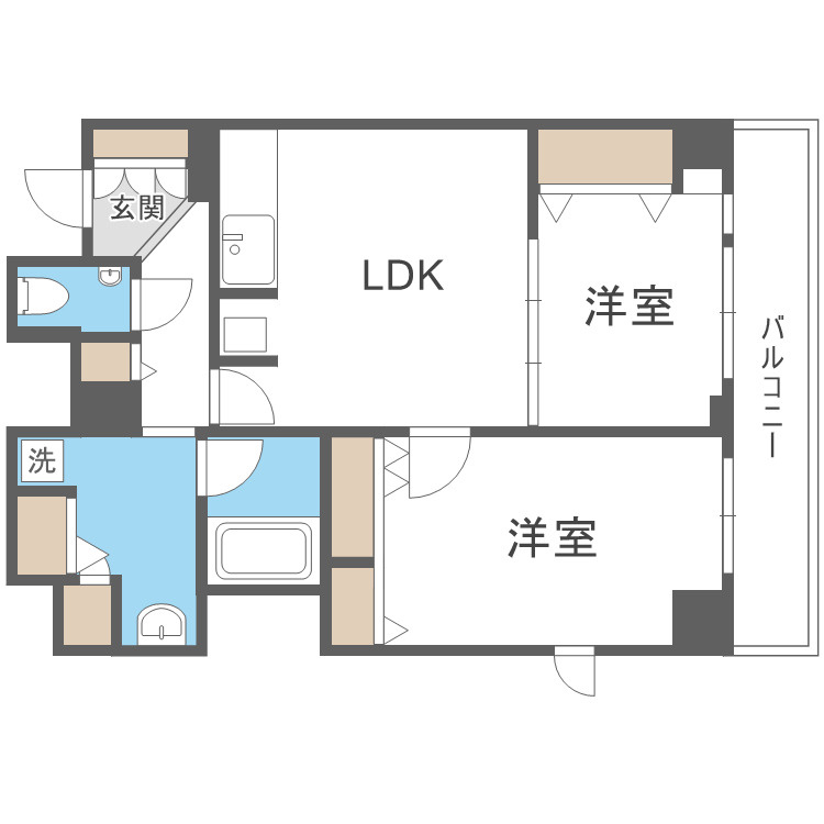 BRAVI南堀江の間取り