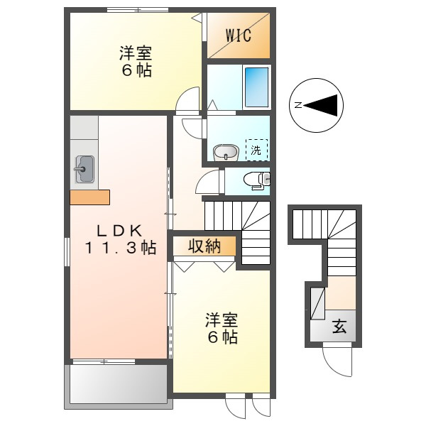 ブリアンＨＭ　Ｂの間取り