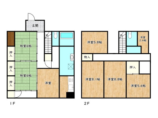 姫路市東山／中古戸建の間取り