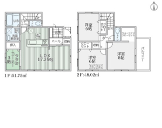 【間取り】 | 南木の本７丁目　新築戸建　5号地