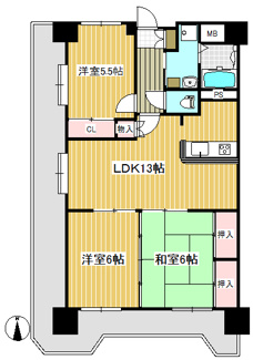 【間取り】 | チサンマンション支倉