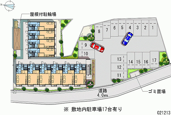 レオパレスグランクリュの区画図|画像4