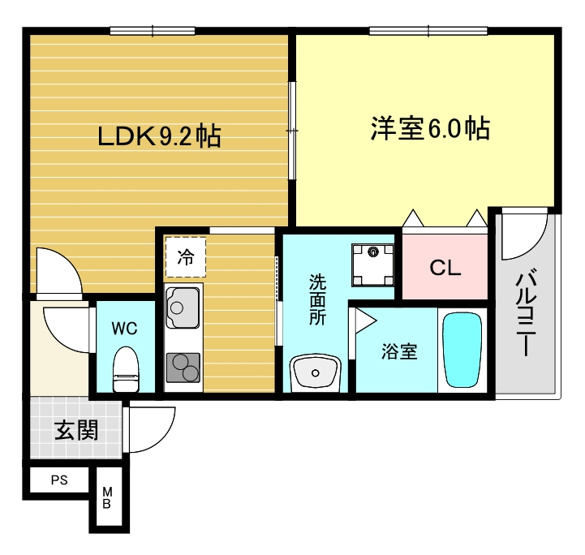 【間取り】 | フジパレス西宮中島町Ⅱ番館