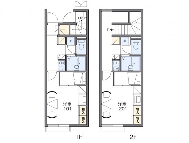 レオパレスコテナン阿見Bの間取り