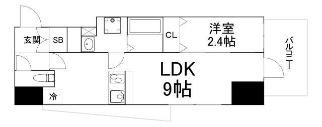 【間取り】 | エスリードレジデンス大阪福島フロント