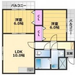 ルポンヴェールの間取り