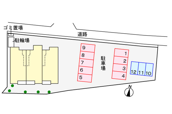 スリーゼの駐車場|駐車場