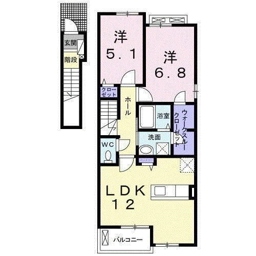 スリーゼの間取り|間取図