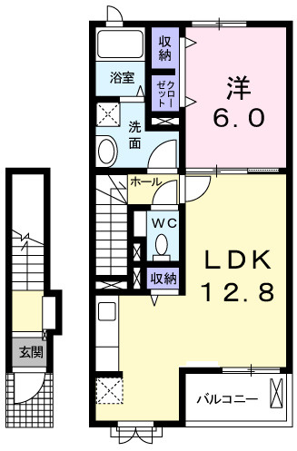 アルドーレ　Ⅰの間取り|間取図
