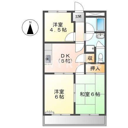 ダイナーズハイツの間取り|間取図