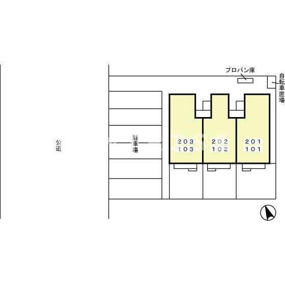 リヴェール野口の玄関