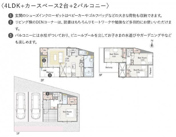北区西味鋺3丁目 全7棟　＜仲介手数料無料＞西味鋺小・北中　新築一戸建て