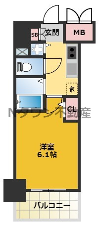 【間取り】 | プレサンスSAKAE白川公園Ⅱ | 間取りです。