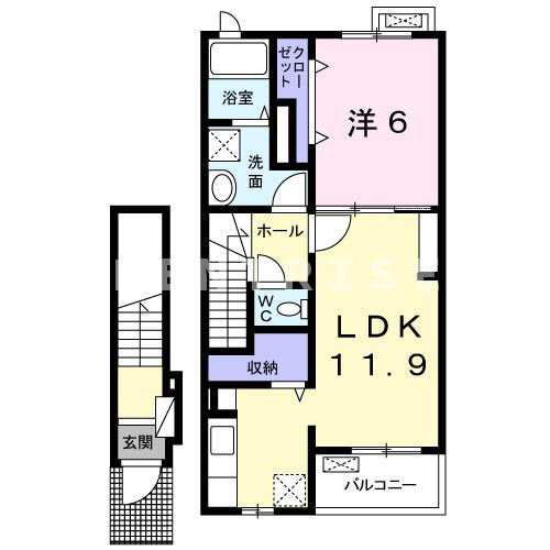 セレノＦ　Ⅱの間取り|間取図