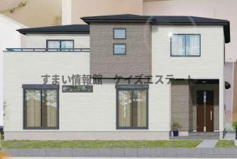 【外観パース】 | 太田市泉町　新築住宅 | 【2号棟】完成イメージ