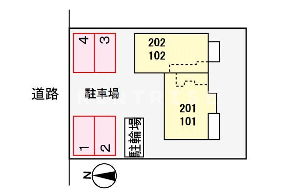ノーベルメゾン　セドレの駐車場|駐車場